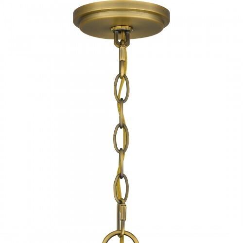 Quoizel QCH5577AB Quoizel Chandelier Chandelier 6 lights aged brass Chandelier