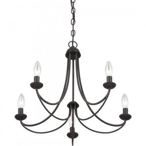 Quoizel MRN5005IB Mirren Chandelier imperial bronze 5lt Chandelier