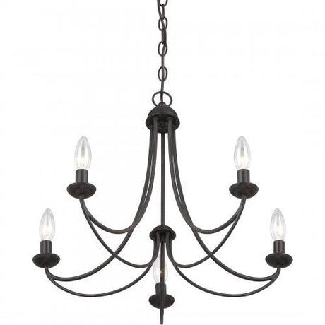 Quoizel MRN5005IB Mirren Chandelier imperial bronze 5lt Chandelier