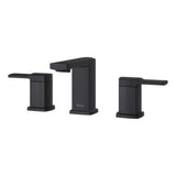 Deckard 2-Handle 8" Widespread Bathroom Faucet in Matte Black