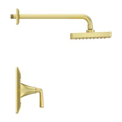 Pfister Brushed Gold Park Avenue 1-handle Shower, Trim Only LG89-7FEBG