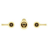 Rhen Wallmount Widespread Lavatory Faucet in Brushed Gold