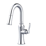 Gerber D150528SS Stainless Steel Draper Single Handle Pull-down Prep Faucet