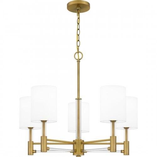 Quoizel GCN5026AB Gretchen Chandelier 5 lights aged brass Chandelier