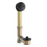 Pfister Matte Black Waste & Overflow With Turn Stop 018-310B