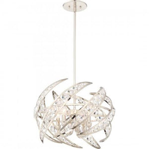 Quoizel PCCN2818PK Crescent Pendant polished nickel 4lts Pendant