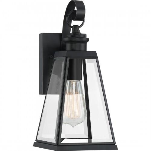 Quoizel PAX8405MBK Paxton Outdoor wall 1 light matte black Outdoor Lantern