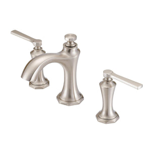 Gerber D304128BN Brushed Nickel Draper Two Handle Widespread Lavatory Faucet