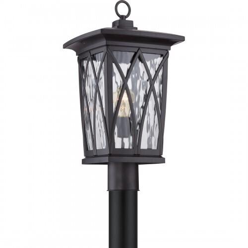 Quoizel GVR9010K Grover Outdoor post mystic black Outdoor Lantern