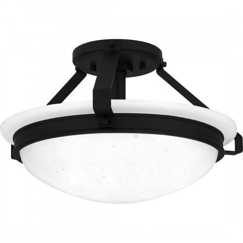 Quoizel QSF5581MBK Quoizel Semi-Flush Mount Semi flush 2 lights matte black Semi-Flush Mount