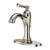 Tisbury Single Control 4" Centerset Bathroom Faucet in Polished Nickel