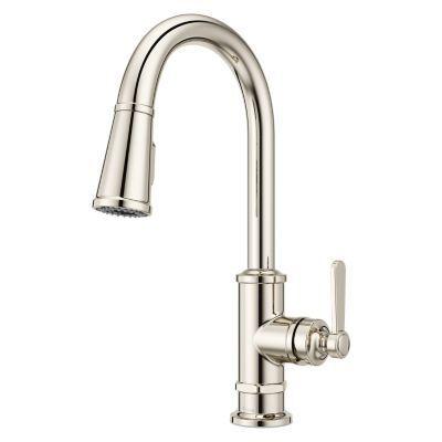 Pfister Polished Nickel 1-handle Pull-down Kitchen Faucet