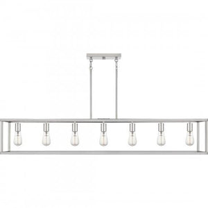 Quoizel NHR752BN New Harbor Island 7 light brushed nickel Island Light