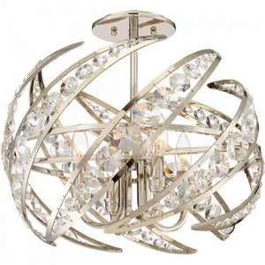 Quoizel PCCN1718PK Crescent Semi flush mount 4 lights polished nicke Semi-Flush Mount