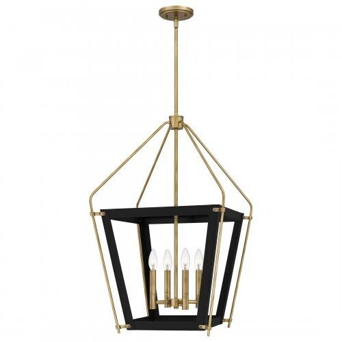 Quoizel QP5348EK Abbeville Pendant 4 lights earth black Pendant