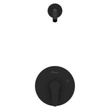 Pfirst Series 1-Handle Shower, Trim Only Less Showerhead in Matte Black