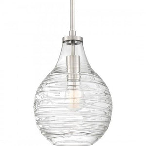 Quoizel QPP4019BN Genie Mini pendant 1 light  brushed nickel Mini Pendant