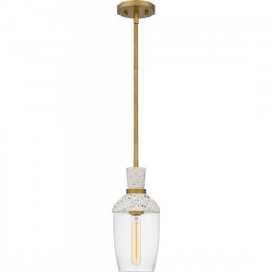 Quoizel QPP6189AB Quoizel Piccolo Pendant Mini pendant 1 light aged brass Mini Pendant