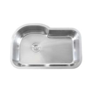 LENOVA SS-CL-S8 Unequal Single Bowl Undermount UNDERMOUNT KITCHEN SINK Lenova Classic 18 Gauge Stainless Steel Sinks