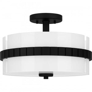 Quoizel QSF6195MBK Quoizel Semi-Flush Mount Semi flush 2 lights matte black Semi-Flush Mount
