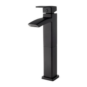 Pfister Black Kenzo Single Handle Vessel Faucet LG40-DF1B