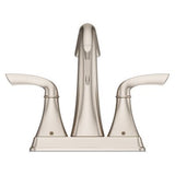 Bronson 2-Handle 4" Centerset Bathroom Faucet in Brushed Nickel