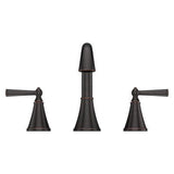 Saxton 2-Handle 8" Widespread Bathroom Faucet in Tuscan Bronze