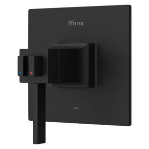 Verve Trim Kit for Thermostatic Shower in Matte Black