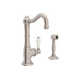 ROHL A3650LPWSSTN-2 Acqui® Kitchen Faucet With Side Spray