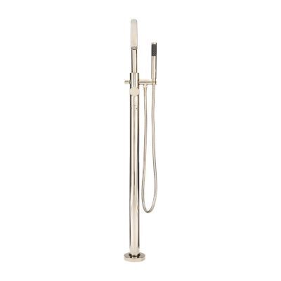 Pfister Polished Nickel Modern Free Standing Tub Filler LG6-1MFD