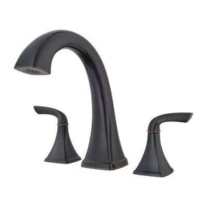 Bronson 2-Handle Complete Roman Tub Trim in Tuscan Bronze
