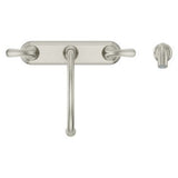 Pfirst Series 2-Handle Kitchen Faucet with Side Spray in Stainless Steel