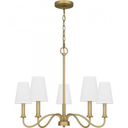 Quoizel BTY5026AB Beatty Chandelier 5 lights aged brass Chandelier