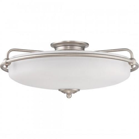 Quoizel GF1621AN Griffin Flush mount antq nikl  21"d Flush Mount