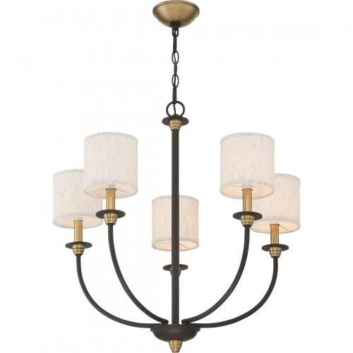 Quoizel ADY5005OZ Audley Chandelier 5 light old bronze Chandelier