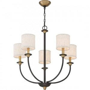 Quoizel ADY5005OZ Audley Chandelier 5 light old bronze Chandelier