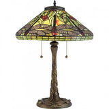 Quoizel TF2598T Jungle Dragonfly Table lamp tiffany 17.5"d Table Lamp