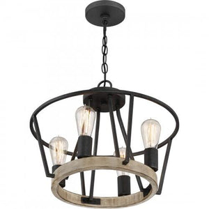 Quoizel BRT2817GK Brockton Pendant 4 light grey ash Pendant