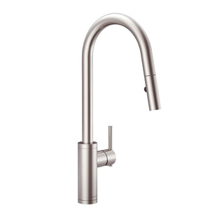 Gerber D454058BS Parma Cafe Single Handle Pull-down Kitchen Faucet - Satin Black