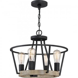 Quoizel BRT2817GK Brockton Pendant 4 light grey ash Pendant