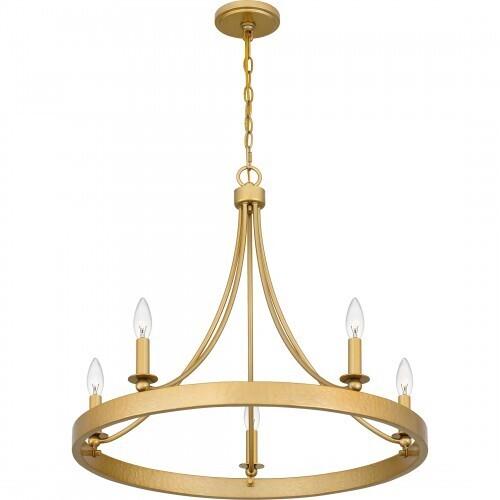 Quoizel APN5026LG Aspyn Chandelier 5 lights light gold Chandelier