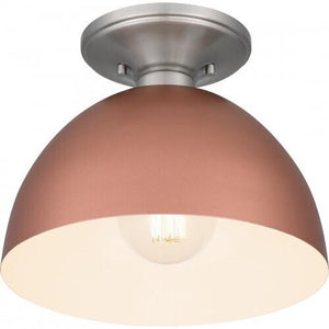 Quoizel QSF5575MRG Quoizel Semi-Flush Mount Semi flush 1 light matte rose gold Semi-Flush Mount