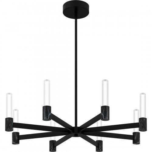 Quoizel PCADR5030MBK Adler Chandelier 8 lights matte black. Chandelier