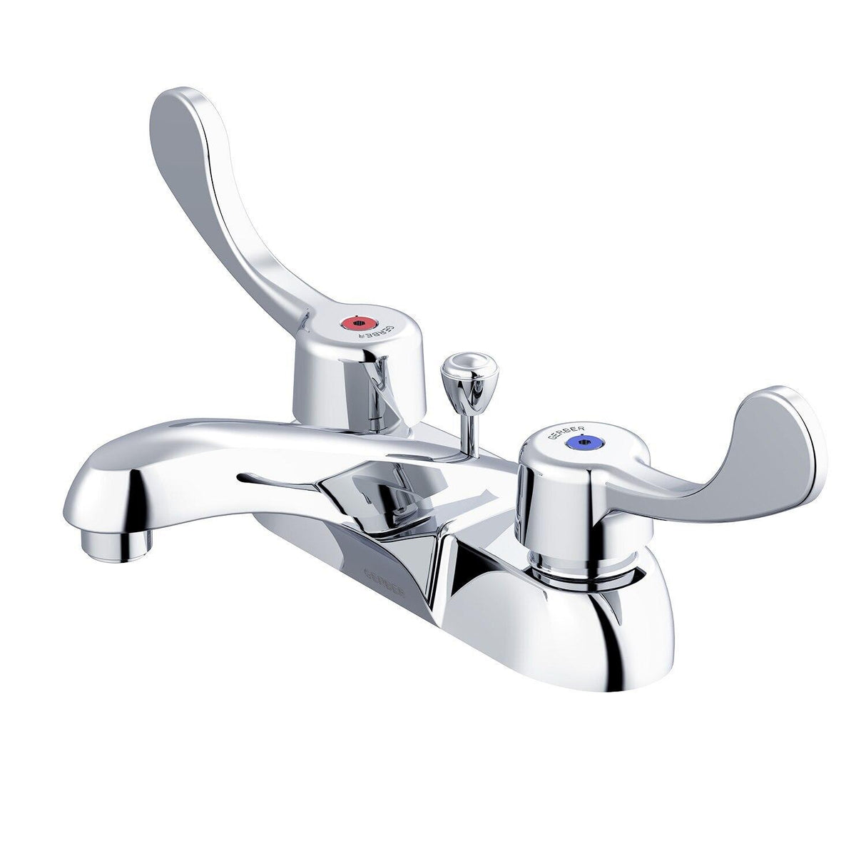 Gerber GC044551 Chrome Commercial Two Handle Centerset Lavatory Faucet W/ Wrist BLA...