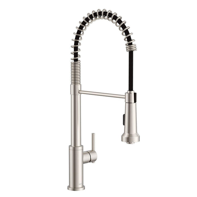 Gerber D454258 Parma Pre-rinse Single Handle Spring Pull-down Kitchen Faucet - ...