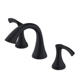 Gerber D304222BS Antioch Two Handle Widespread Lavatory Faucet - Satin Black