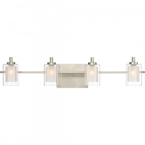 Quoizel KLT8604BNLED Kolt Led bath  fixture 4 light brsh nikl Bath Light