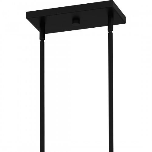 Quoizel QLC5631MBK Quoizel Linear Chandelier Island 8 lights matte black Island Light