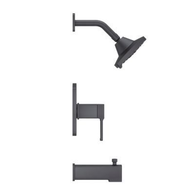Pfister Black Deckard 1-handle Tub & Shower, Trim Only LG89-8DAB