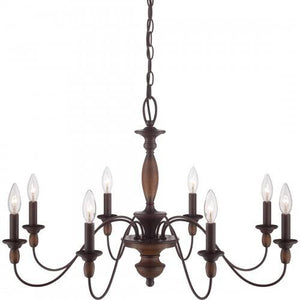 Quoizel HK5008TC Holbrook Chandelier tuscan brown  8lts Chandelier